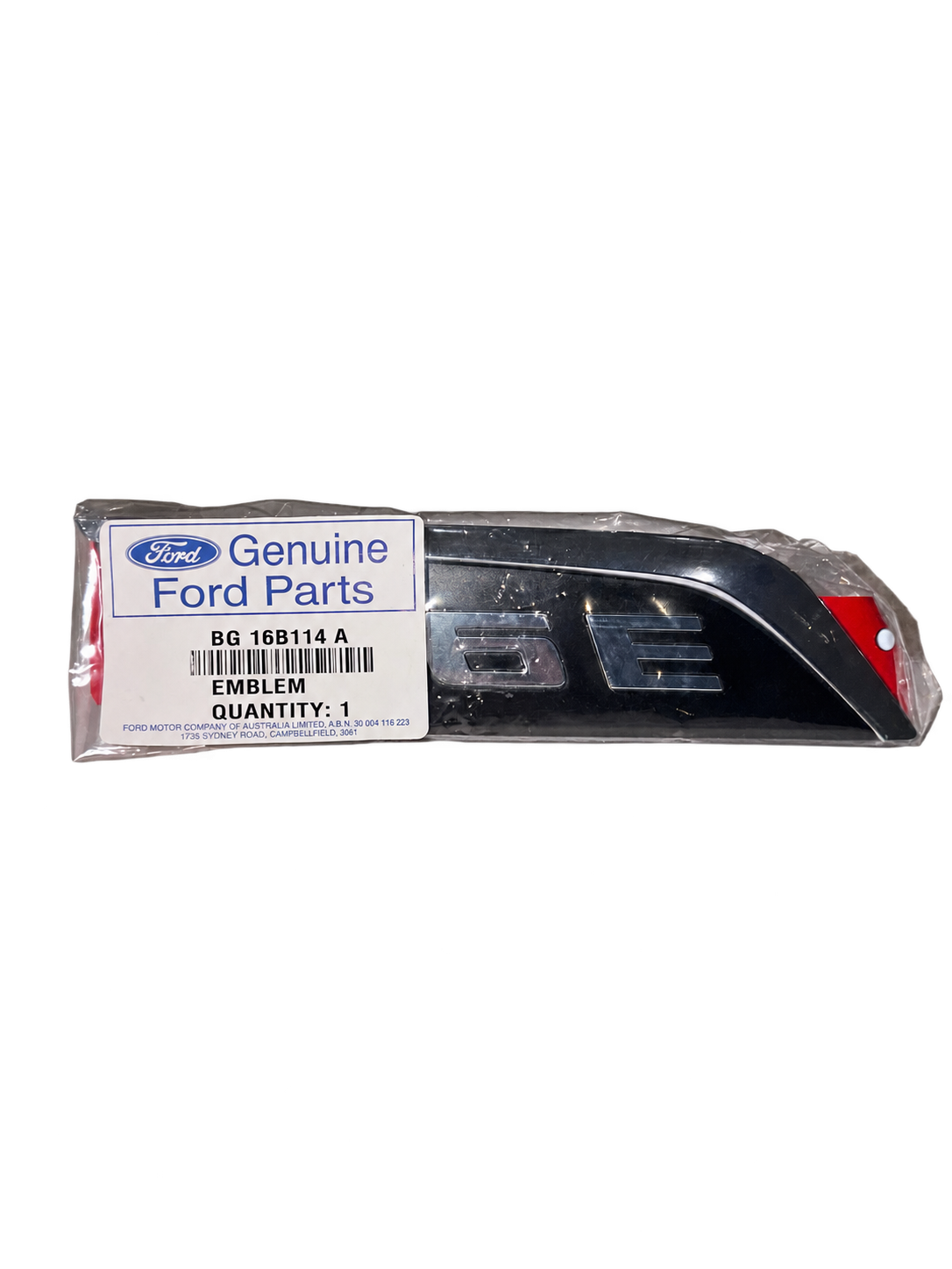 BG16B114A — Genuine Ford Falcon G6E RH Front Guard Badge