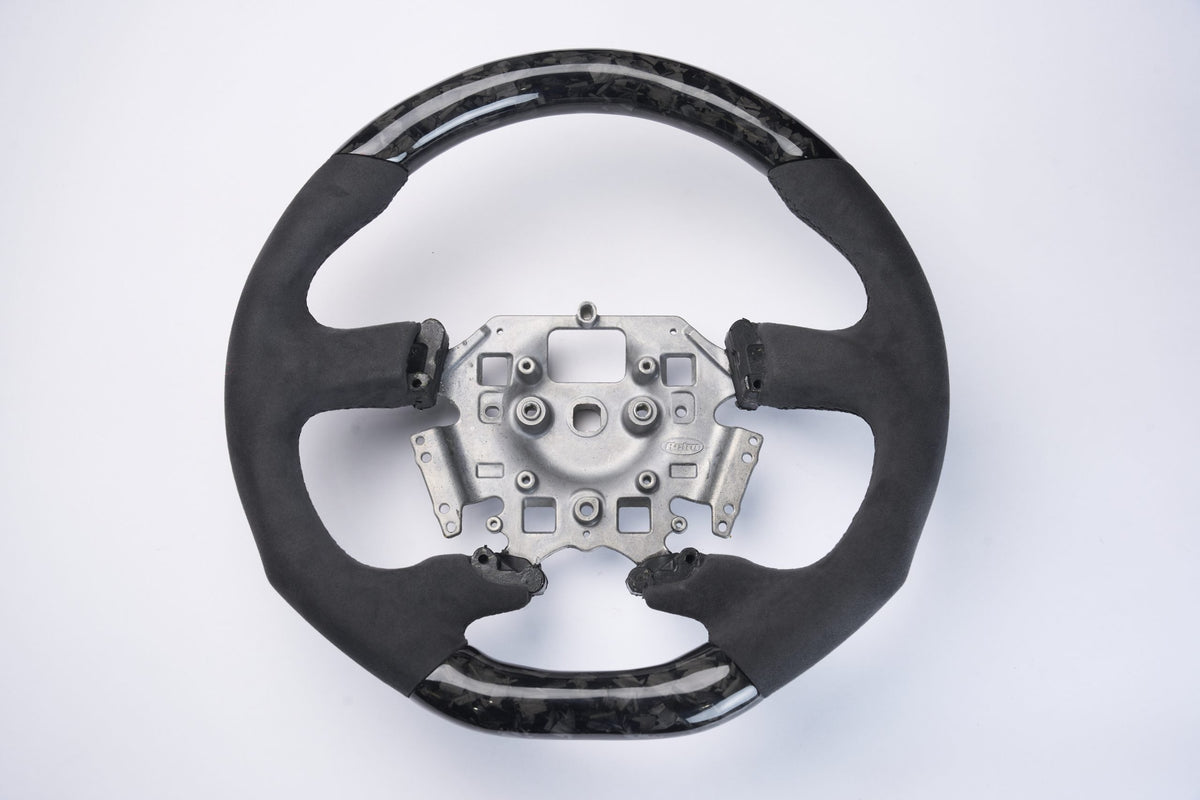 Retro Ford/FPV FG Falcon Steering Wheel – Alcantara Forged Carbon Fibre Flat Bottom