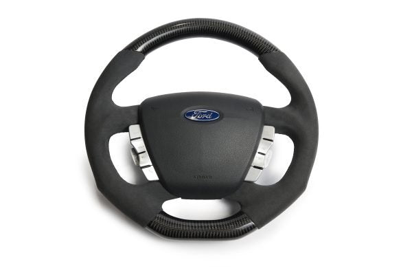 Retro Ford/FPV FG Falcon Steering Wheel – Alcantara Carbon Fibre Flat Bottom