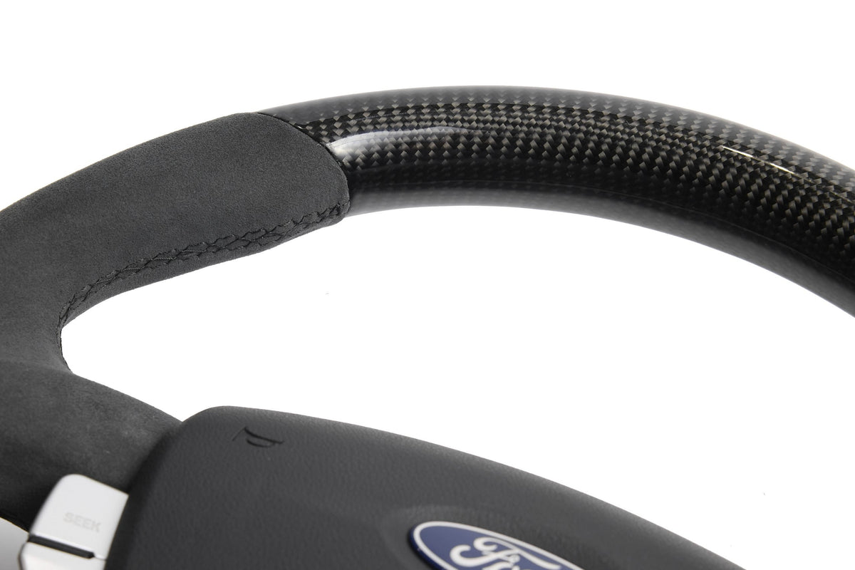 Retro Ford/FPV FG Falcon Steering Wheel – Alcantara Carbon Fibre Flat Bottom