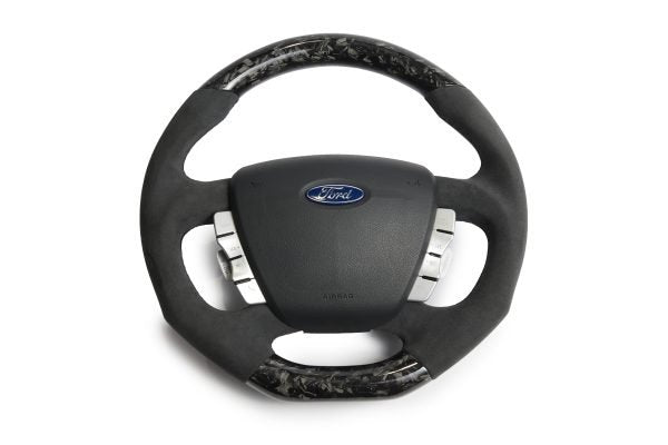 Retro Ford/FPV FG Falcon Steering Wheel – Alcantara Forged Carbon Fibre Flat Bottom