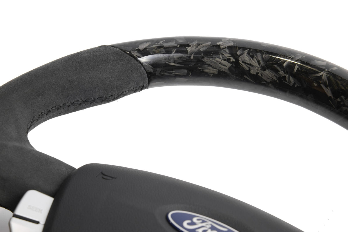 Retro Ford/FPV FG Falcon Steering Wheel – Alcantara Forged Carbon Fibre Flat Bottom
