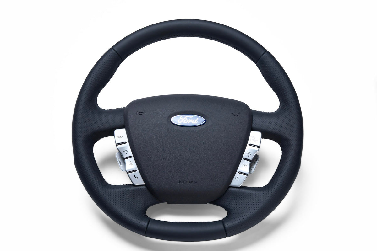Retro Ford/FPV FG Falcon Steering Wheel – Black Leather OEM Style