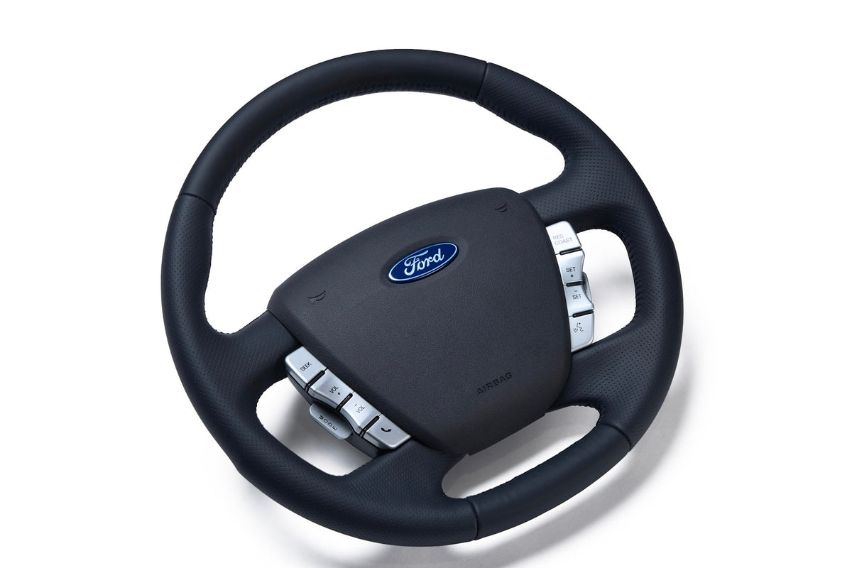 Retro Ford/FPV FG Falcon Steering Wheel – Black Leather OEM Style