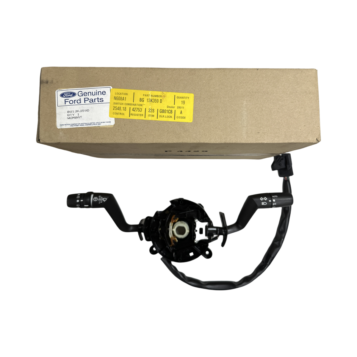 BG13K359D - Genuine Ford Falcon Wagon BF Territory SX SY SZ Indicator Combination Stalk Switch