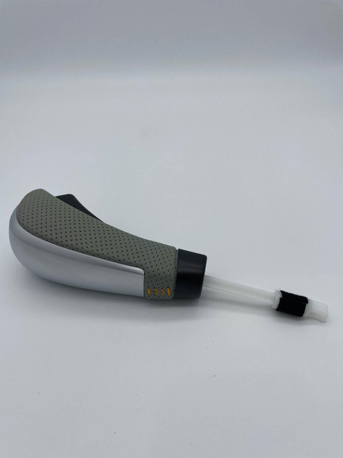 BA-BF Automatic Shifter – Silver Bezel, Eucalyptus with Orange Stitching